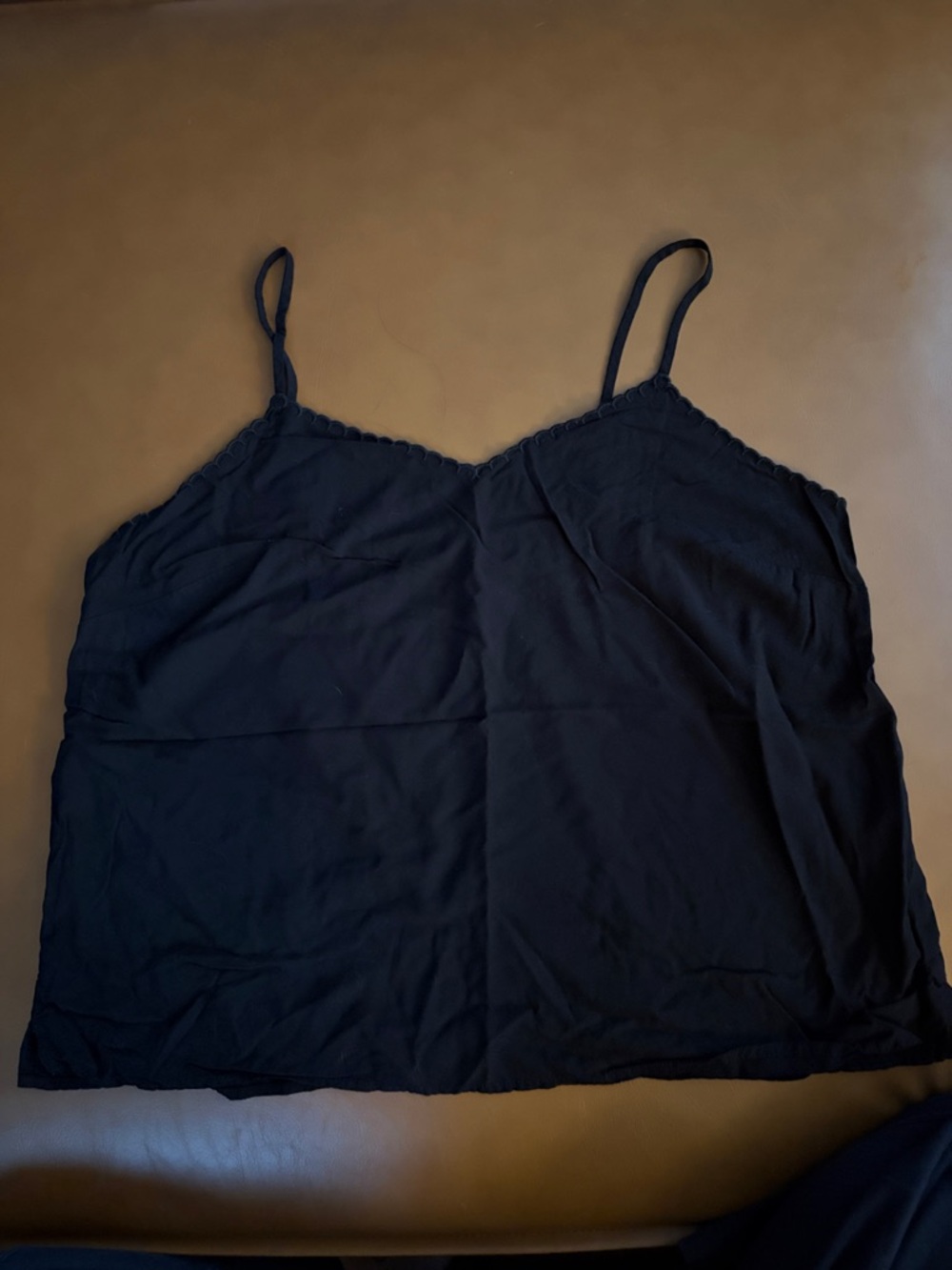 OLD NAVY Classic Black Scallop Trim Cami Tank Top